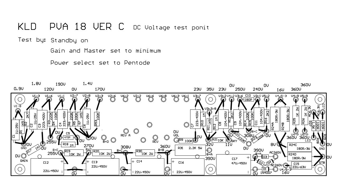 PVA18 main borad voltage map